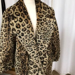 Vintage Leopard Print Maxi Coat